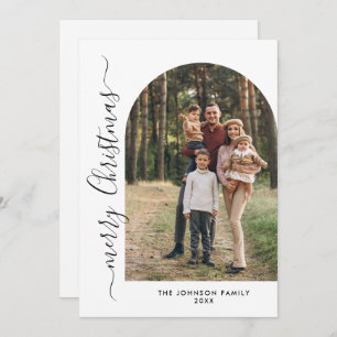 Simply Elegant Stylish PHOTO Christmas Greeting Ho Holiday Card