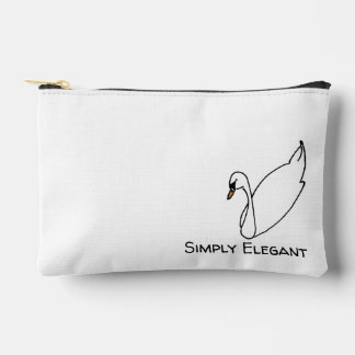 Simply Elegant Swan Accessory Pouch