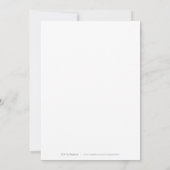 Simply Elegant Typography Modern Bridal Shower Invitation (Back)