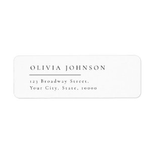 Deluxe Return Address Labels | Zazzle