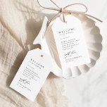 Simply Elegant Typography Modern Wedding Favor Gif Gift Tags<br><div class="desc">Elegant black and white minimalist typography design with stylish script and timeless serif font,  simple and clean. Great personalized welcome favor tags for minimalist wedding,  modern wedding and classic wedding. 
See all the matching pieces in collection</div>