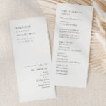 Simply Elegant Typography Modern Wedding Program<br><div class="desc">Simply Elegant Typography Modern Wedding Program</div>