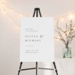 Simply Elegant Typography Modern Wedding Welcome Foam Board<br><div class="desc">Elegant black and white minimalist typography design in timeless serif font,  simple and clean. Great wedding welcome sign for minimalist wedding,  modern wedding and classic wedding. 
See all the matching pieces in collection.</div>