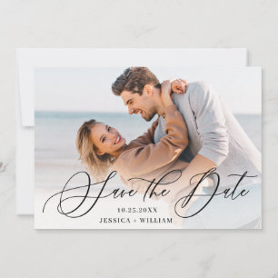 Simply Elegant Wedding PHOTO Save The Date