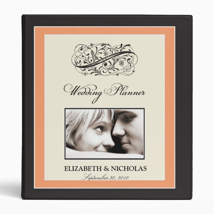 Simply Elegant Wedding Planner Binder (coral)