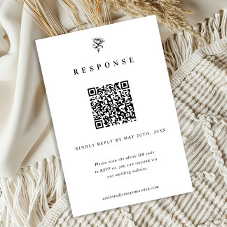 Simply Elegant Wedding RSVP Card