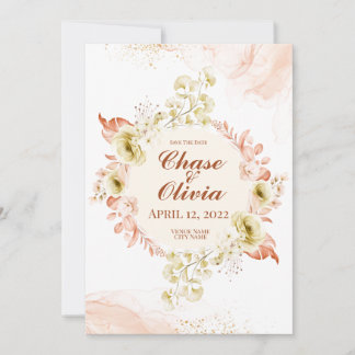 Simply Elegant Wedding Save the Date Cards
