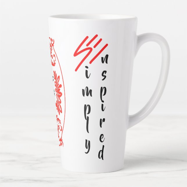 Simply Enspired "A Cup at a Time” Latte Mug (Right)