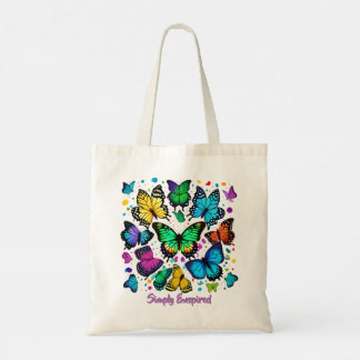 Simply Enspired Butterflies Tote Bag