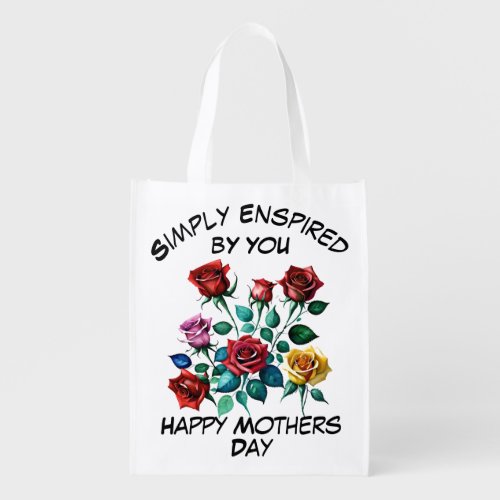 Simply Enspired By You Happy Mothers Day Reusable Grocery Bag