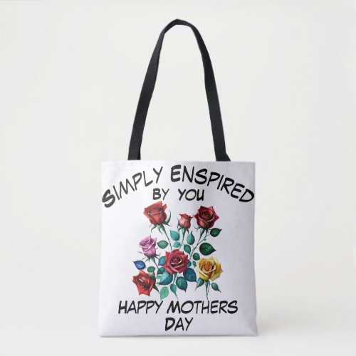 Simply Enspired By You water color Roses Tote