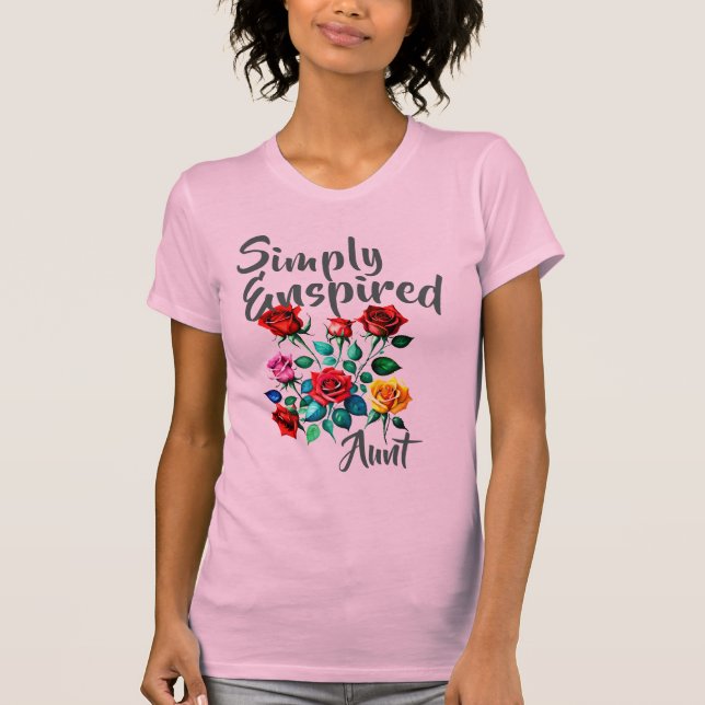 Simply Enspired Customizable "Aunt" T-Shirt (Front)