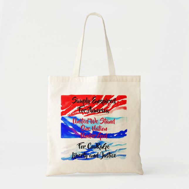 Simply Enspired For America  Tote Bag (Front)