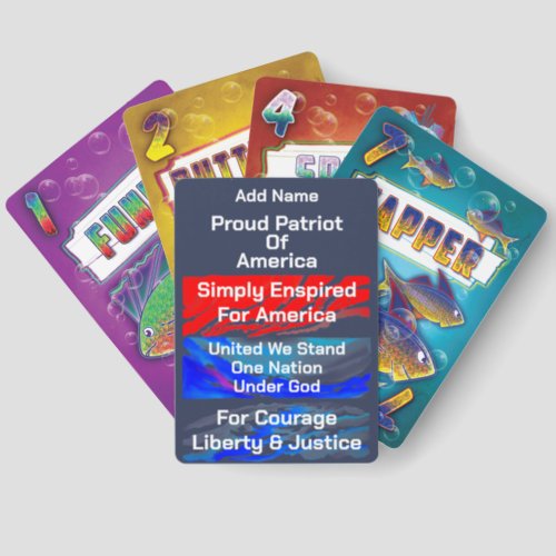 Simply Enspired Proud Patriot of America Go Fish Cards