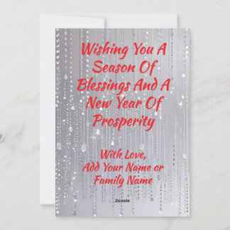 Simply Enspired Rhinestone Yellow Ornament Holiday Card