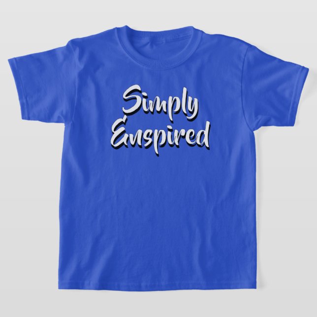 Simply Enspired Tee for Growing Kids T-Shirt (Laydown)