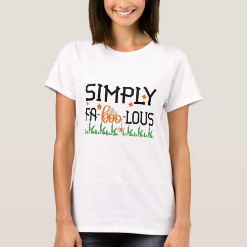 Simply Fa_Boo_Lous Black Orange and Green Design T_Shirt