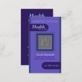 Simply Fancy  Purple Health Photo Business Card (Front/Back)