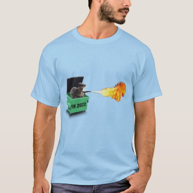 Simply Firecracker Dumpster Fire Color Tee (Front)