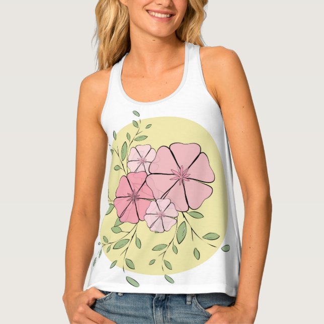 Simply Floral Tank Top (Front)