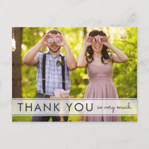 Simply Fun Wedding Thank You Postcard