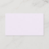 Simply Glamourous Wedding Placecard, Lavender Place Card (Back)