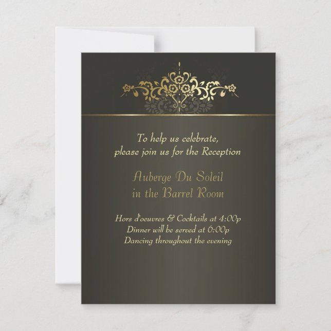 Simply Gold Invitation (Front)