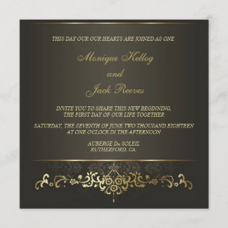 Simply Gold Invitation