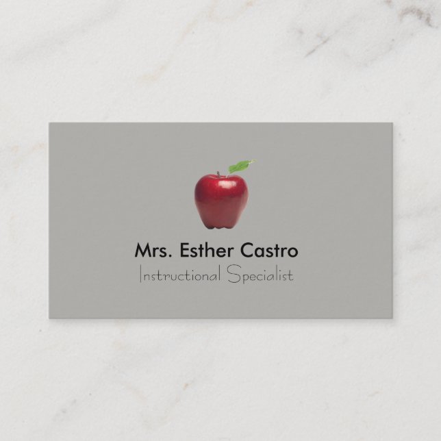 Simply gray business card (Front)