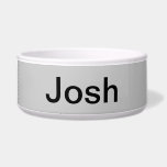 Simply Gray Solid Color Bowl<br><div class="desc">This product is featured in solid gray. Easily personalize this product with your own text, image or photo.</div>
