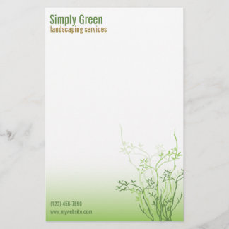 Simply Green Professional Business Stationary Stationery