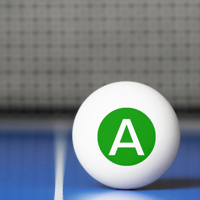 Simply Green Solid Color Ping Pong Ball (Net)