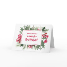 Simply Having A Wonderful Christmastime Card