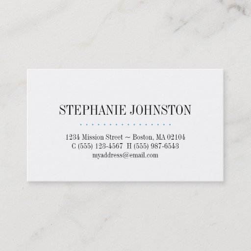 Customizable Simply high fashion blue stripe personal calling business card template