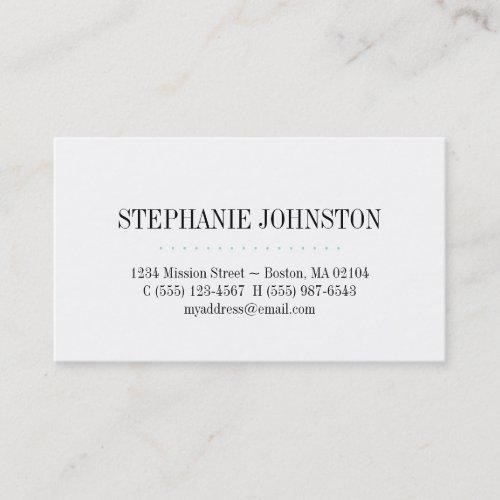Simply high fashion teal stripe personal calling business card templates