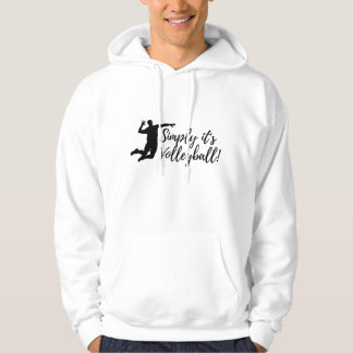 SIMPLY IT'S VOLLEYBALL- Typography Design Hoodie