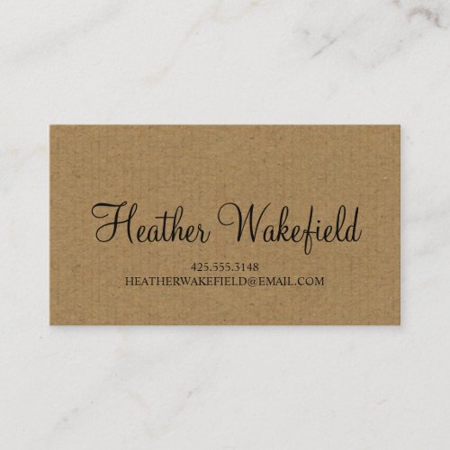 Simply Kraft Calling Card Business Card Templates