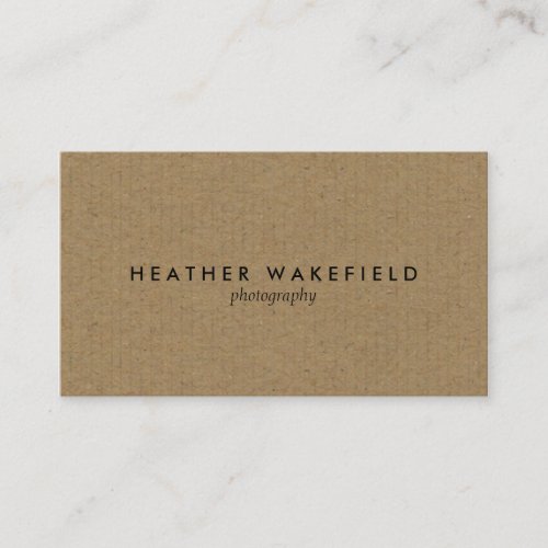 Simply Kraft Calling Card Business Card Template
