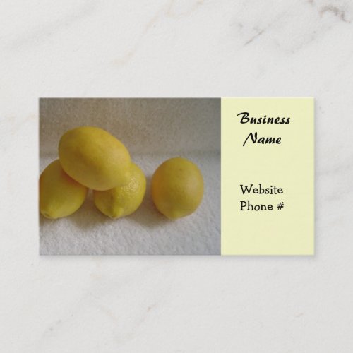 Simply Lemons Business Card