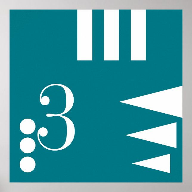 Simply Letter & Icon ART + your colors & ideas Poster (Front)