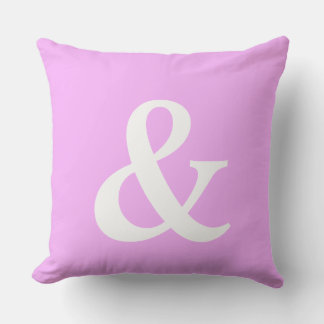 Simply Letter & Icon ART + your colors & ideas Throw Pillow