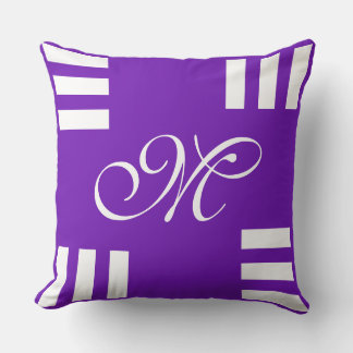 Simply Letter & Icon ART + your colors & ideas Throw Pillow
