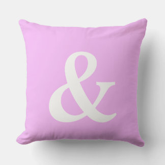 Simply Letter & Sign ART + your colors & ideas Outdoor Pillow