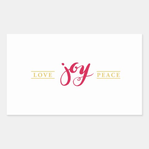 Simply Love Joy Peace Season sticker
