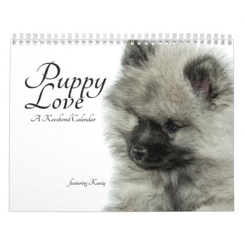 Simply Love Keeshond Puppy Calendar Quoteless