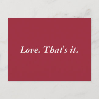 Simply Love Postcard