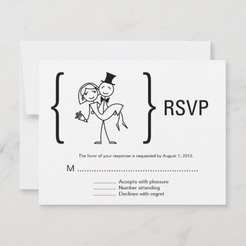 Simply Love Wedding RSVP Card