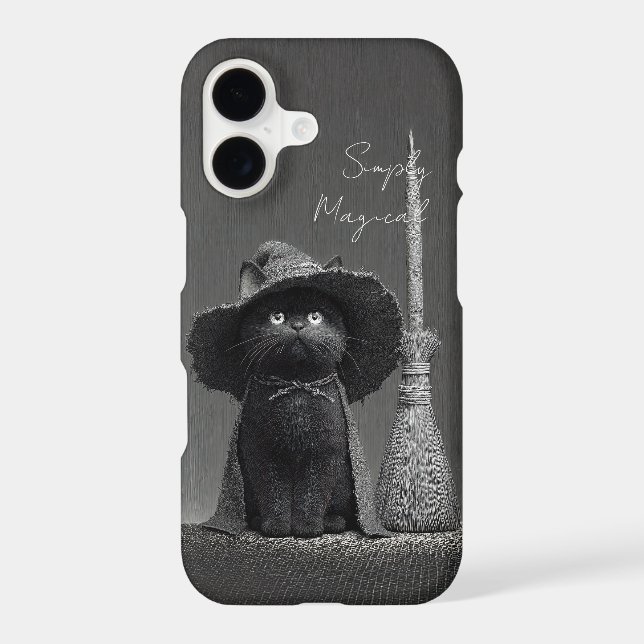 Simply Magical Witch Cat iPhone Case (Back)