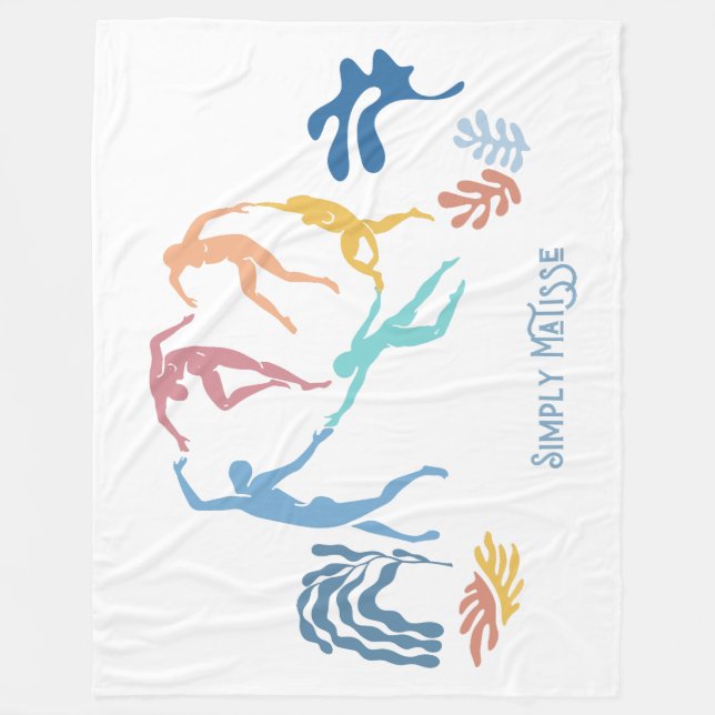 Simply Matisse - Dance Fleece Blanket (Front)