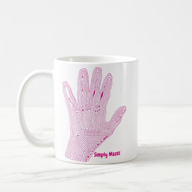 Simply Mazes Hand Maze Mug (Left)